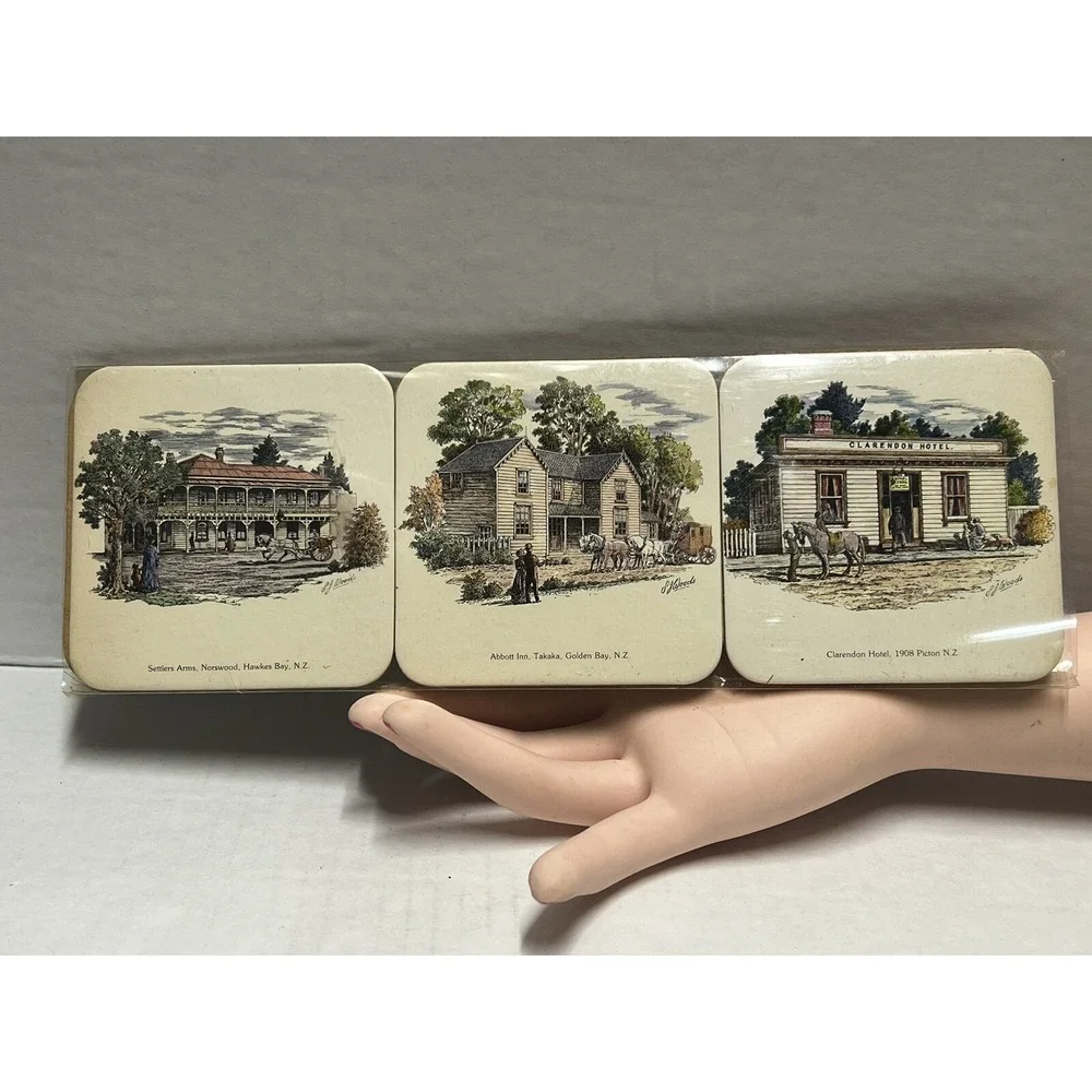 Drink Coasters‎ New Zealand Set of 6 Places Travel Memorabilia Jasón Brand